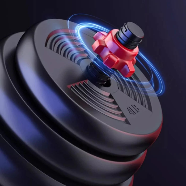 Dumbbell Barbell Set With Anti-Slip Grip, Adjustable 5-44lbs