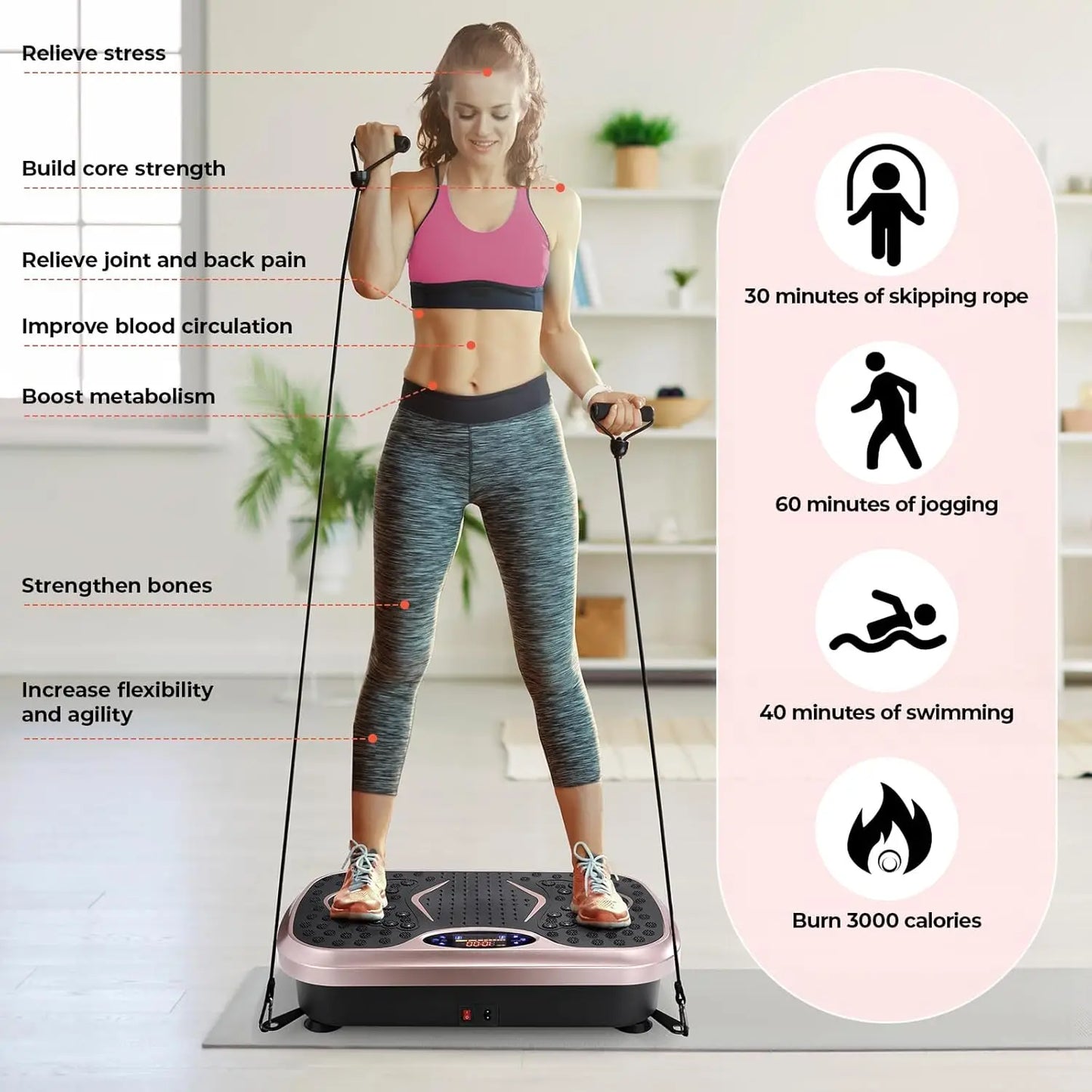 Vibration Plate Home Exercise Machine For Full Body
