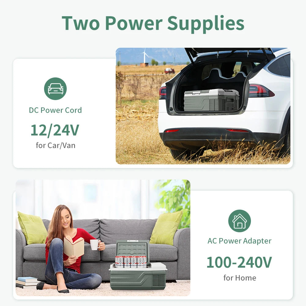 Alpicool Portable Car Refrigerator NL15 ABS And PP Durable