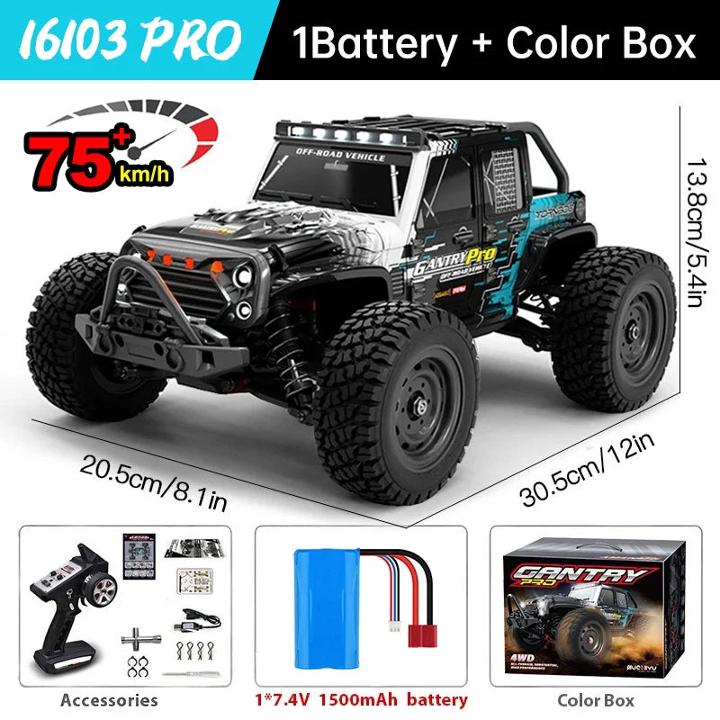 WLtoys RC Car 16101 Pro 1:16 4WD With LED Illumination