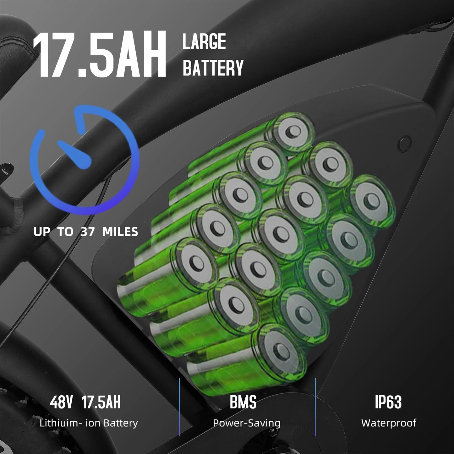 Xtion Electric Mountain Bike All-Terrain Fat Tire Dual Suspension