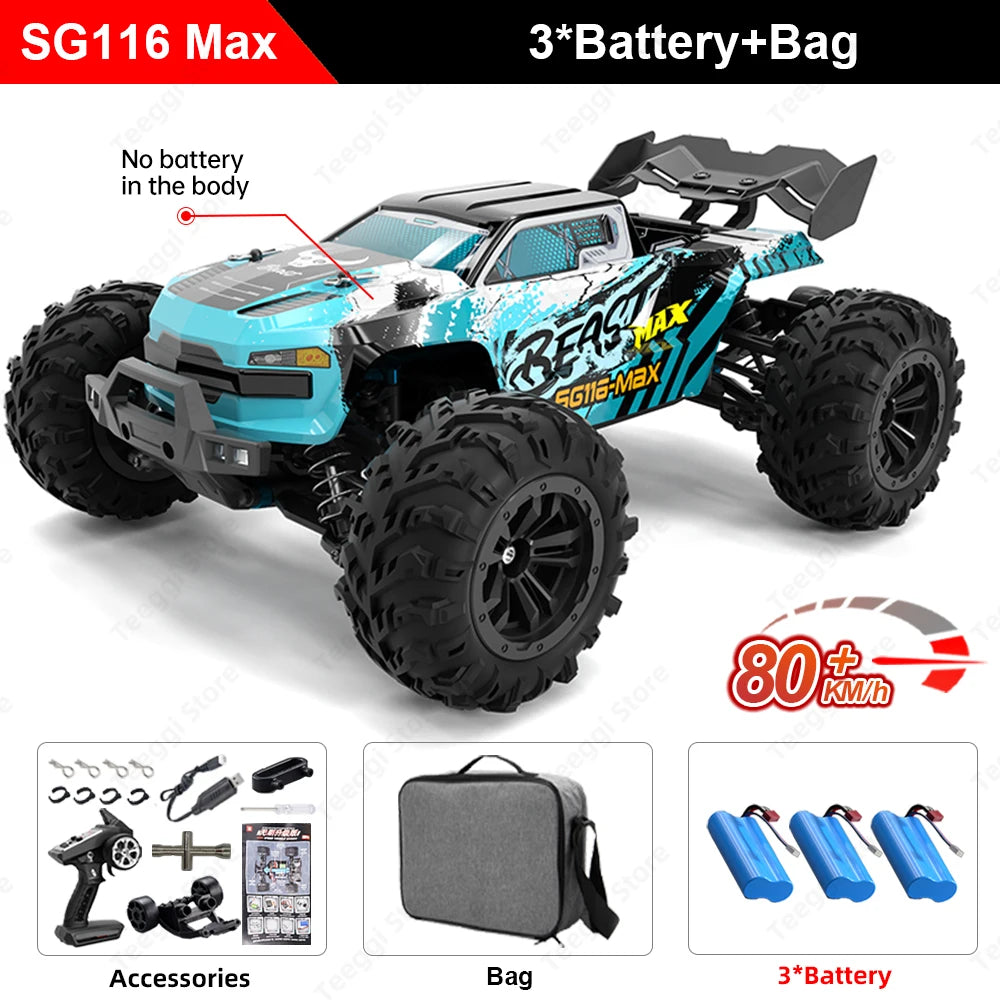 Teeggi RC Car 1 16 ScaleModel Hyper Speed Brushless 4WD