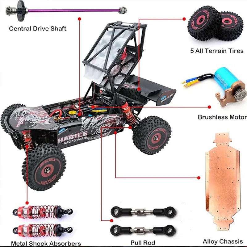 WLtoys 124016 Brushless RC Car With Independent ESC