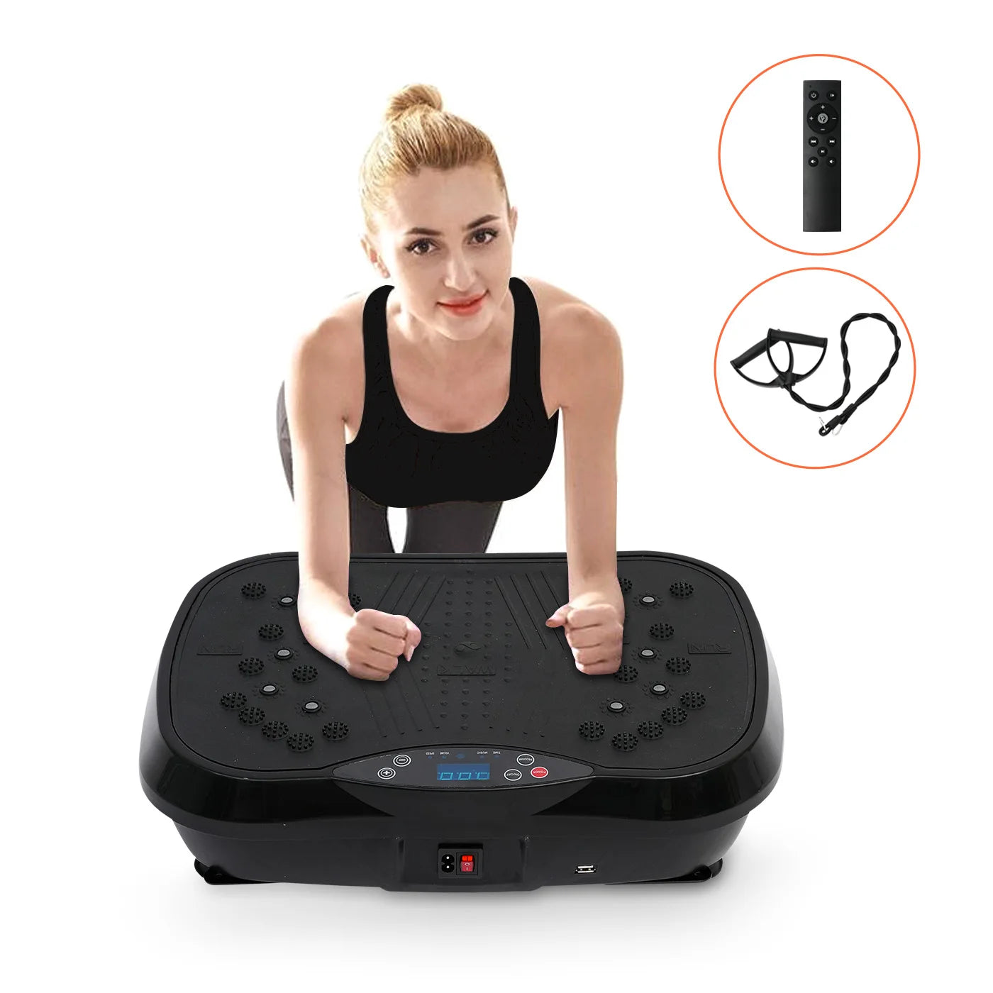H Vibration Plate Exercise Machine Fat Burning Home Workout