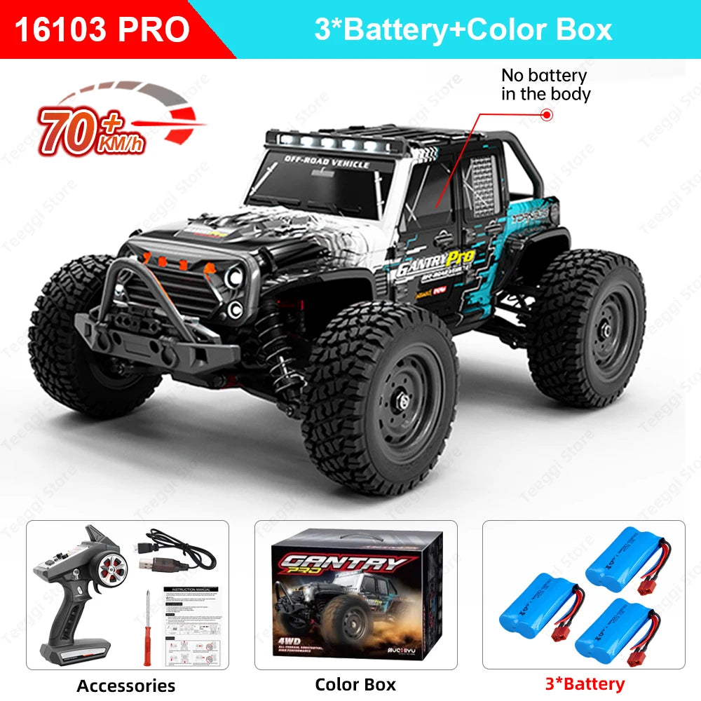 Teeggi RC Car LED Light 4WD High Speed Monster Truck