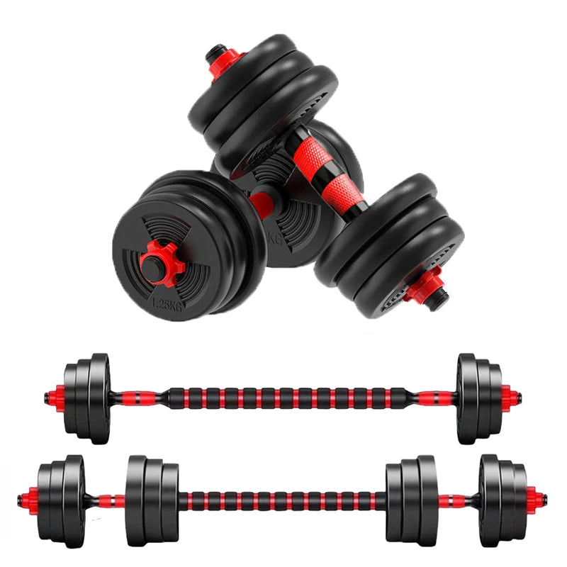 Dumbbell Barbell Set With Anti-Slip Grip, Adjustable 5-44lbs