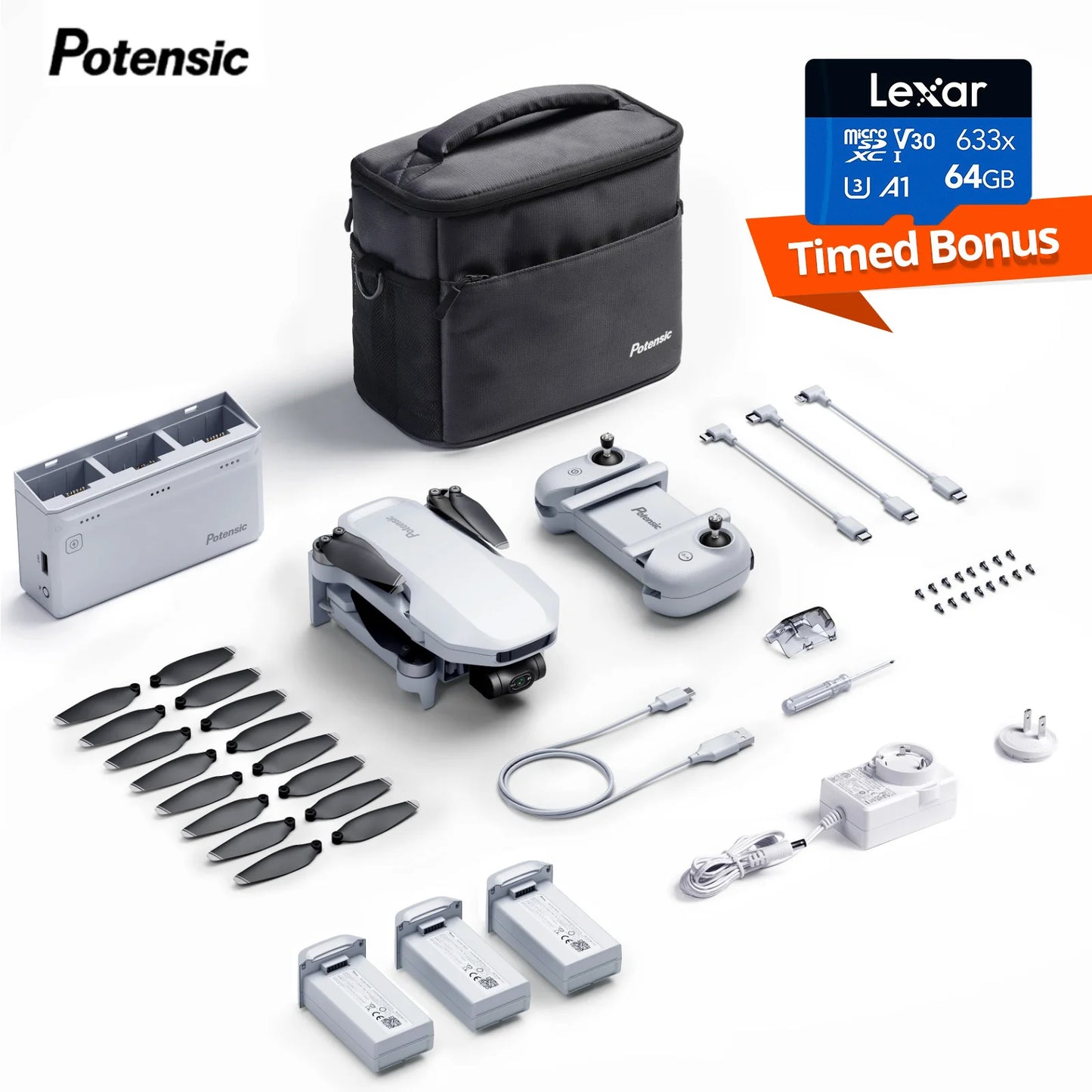 Potensic Drone 4K GPS 3Axis Gimbal Camera With Visual Tracking