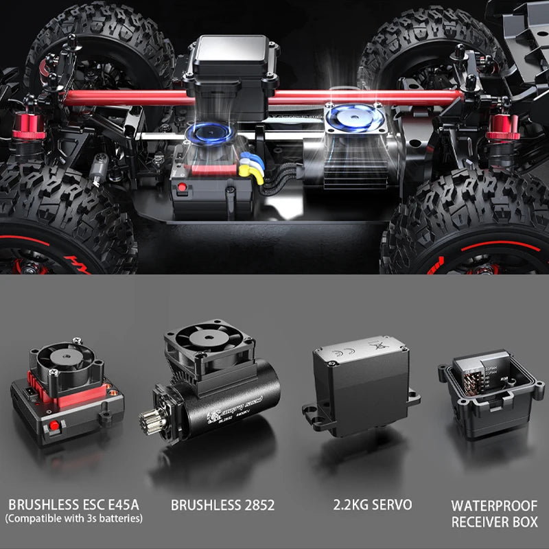 JIUSI RC Car Brushless 4WD Offroad Racing Hobby Toy
