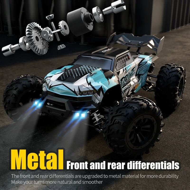 WLtoys RC Car 1:16 4WD LED High Speed Monster Truck