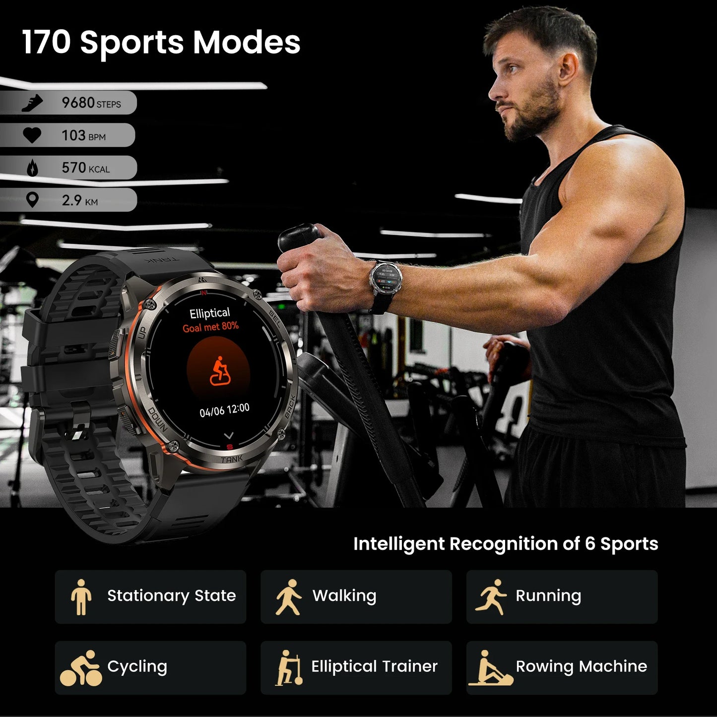 Smartwatch KOSPET Tank T3 Ultra 2 GPS Stainless Steel