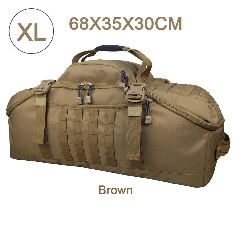 QCN Molle Polyester Travel Backpack Duffle Gym Bag