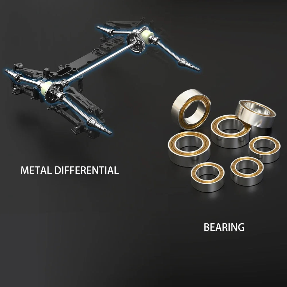 BEYONDSKYCE RC Car 4WD Off-Road Brushless 2.4GHz High-Speed