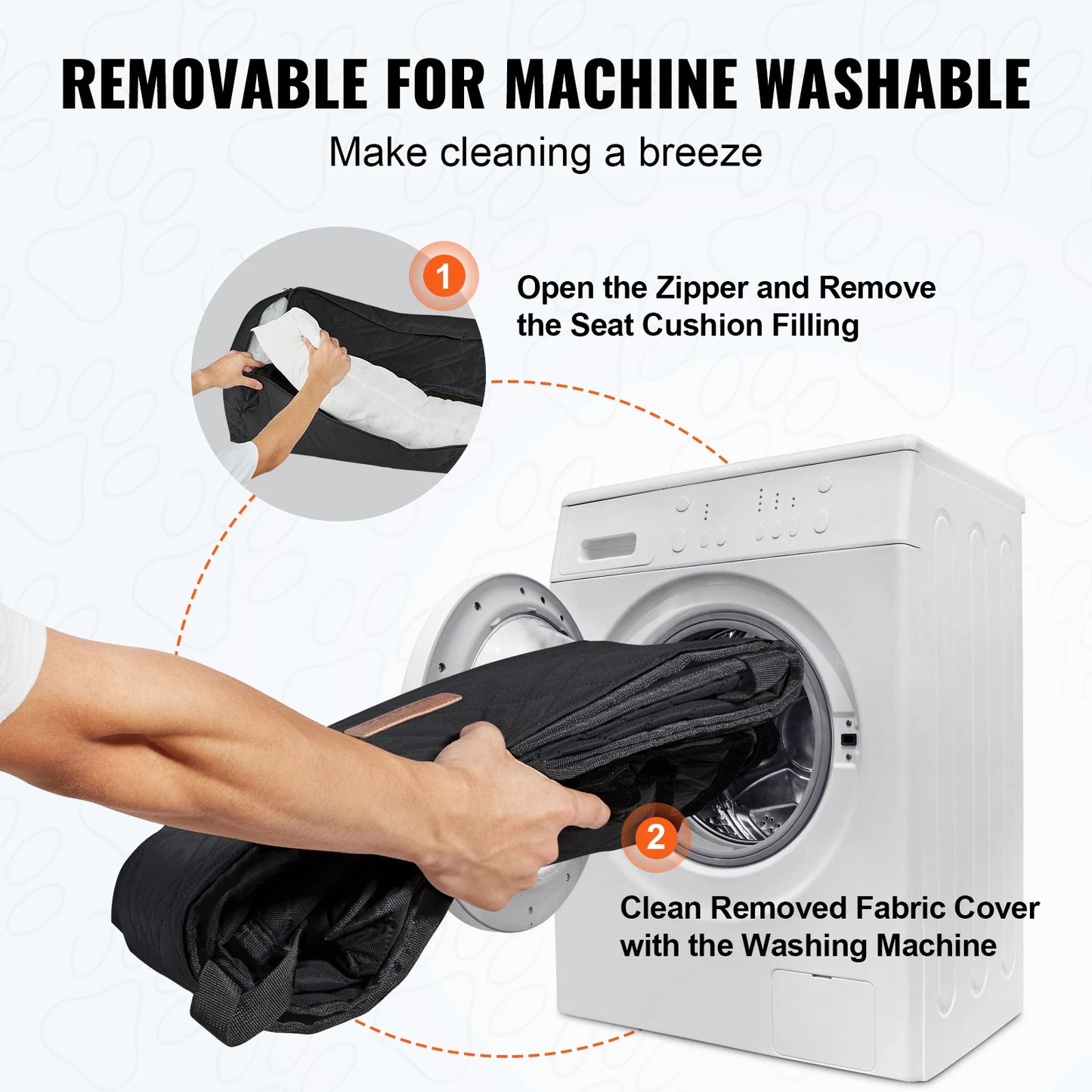 SucceBuy Waterproof Dog Car Seat Booster With Clip-On Safety Leash