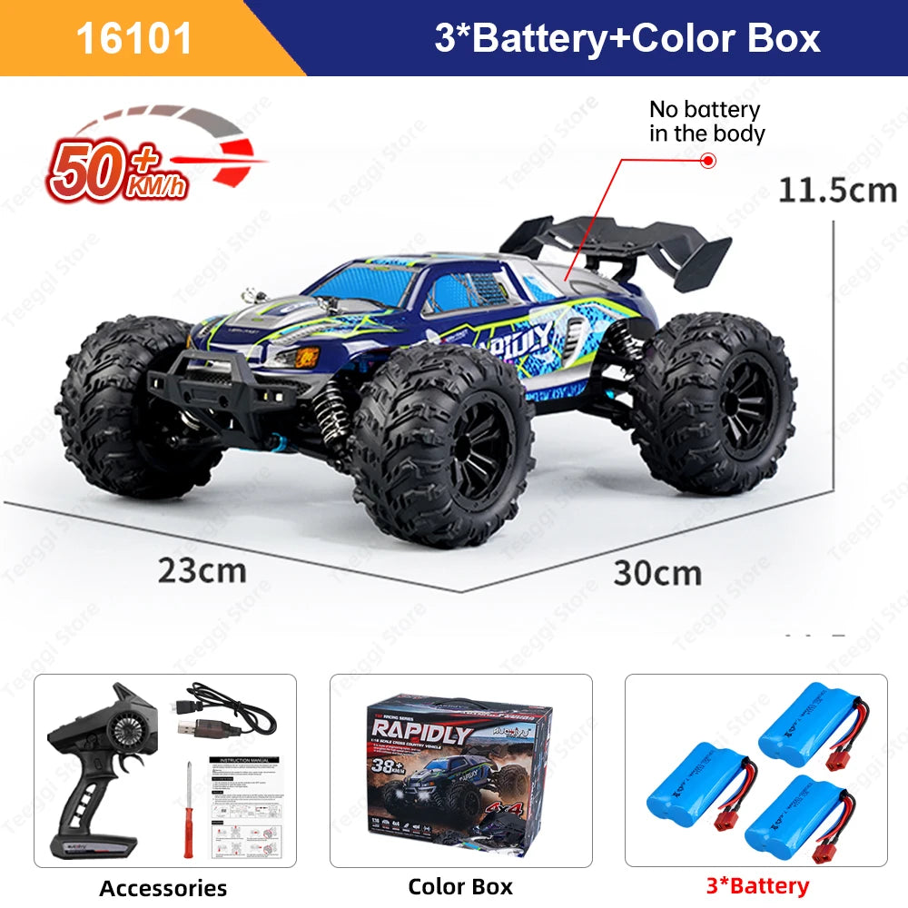 Teeggi RC Car LED Light 4WD High Speed Monster Truck