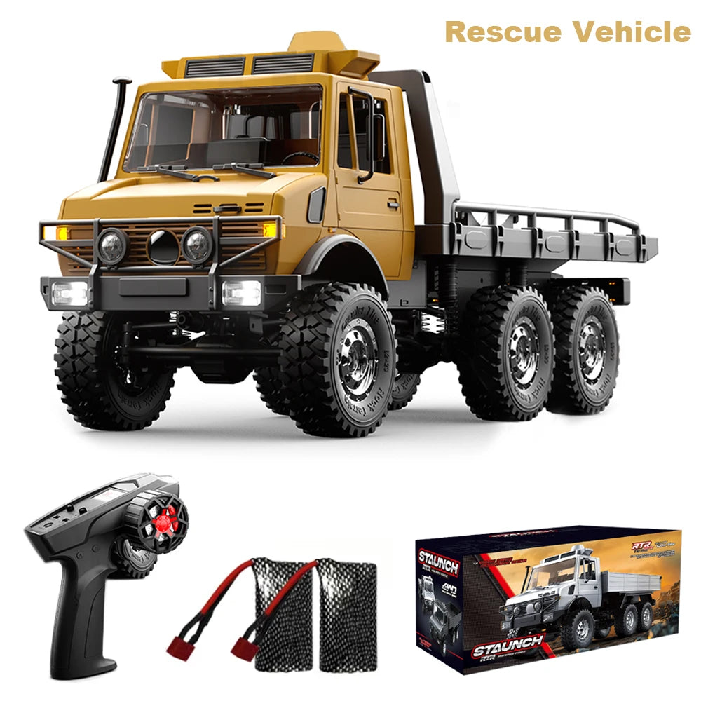 JIKEFUN RC Car 6WD Off-Road Transport Rescue Vehicle