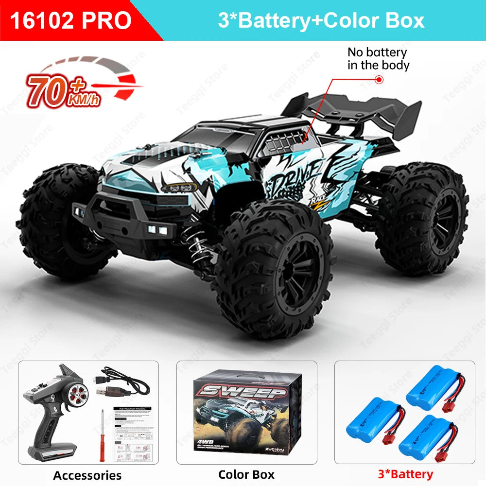 Teeggi RC Car LED Light 4WD High Speed Monster Truck