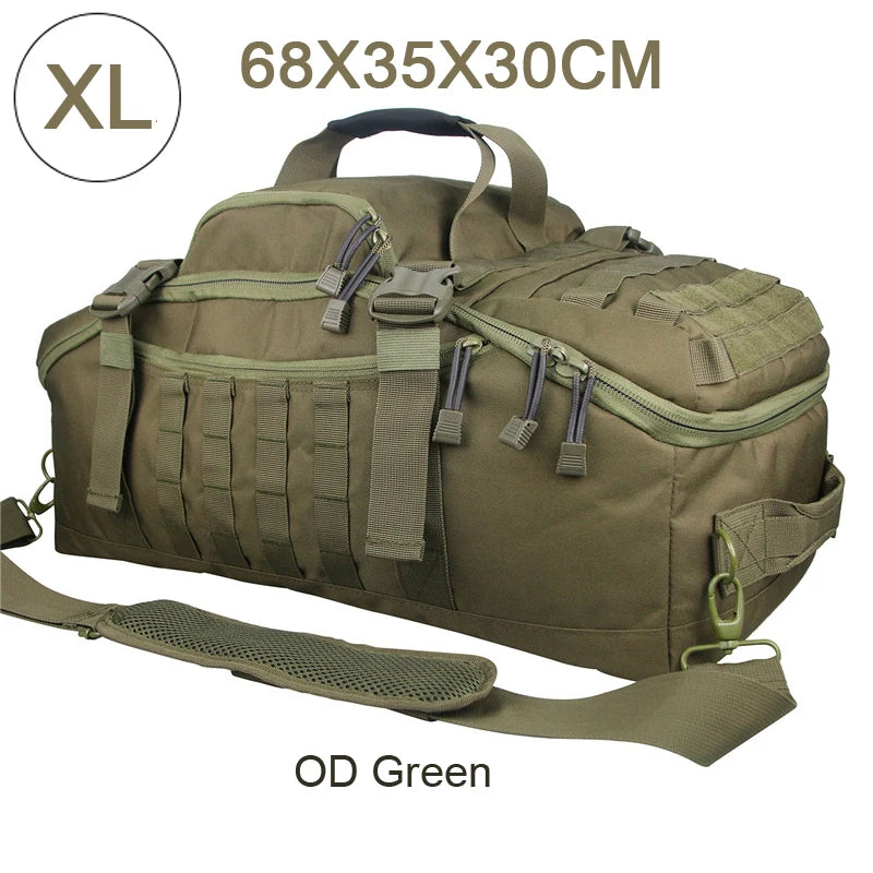 QCN Molle Polyester Travel Backpack Duffle Gym Bag