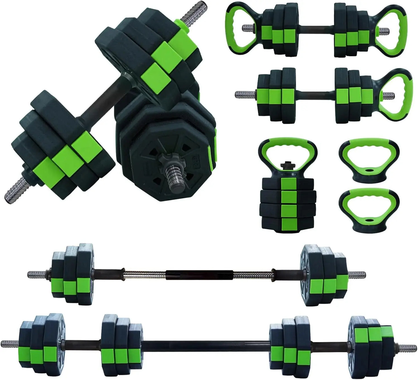 HiMISS Adjustable Dumbbell Set 44 Lb 4-In-1 Home Gym Kit