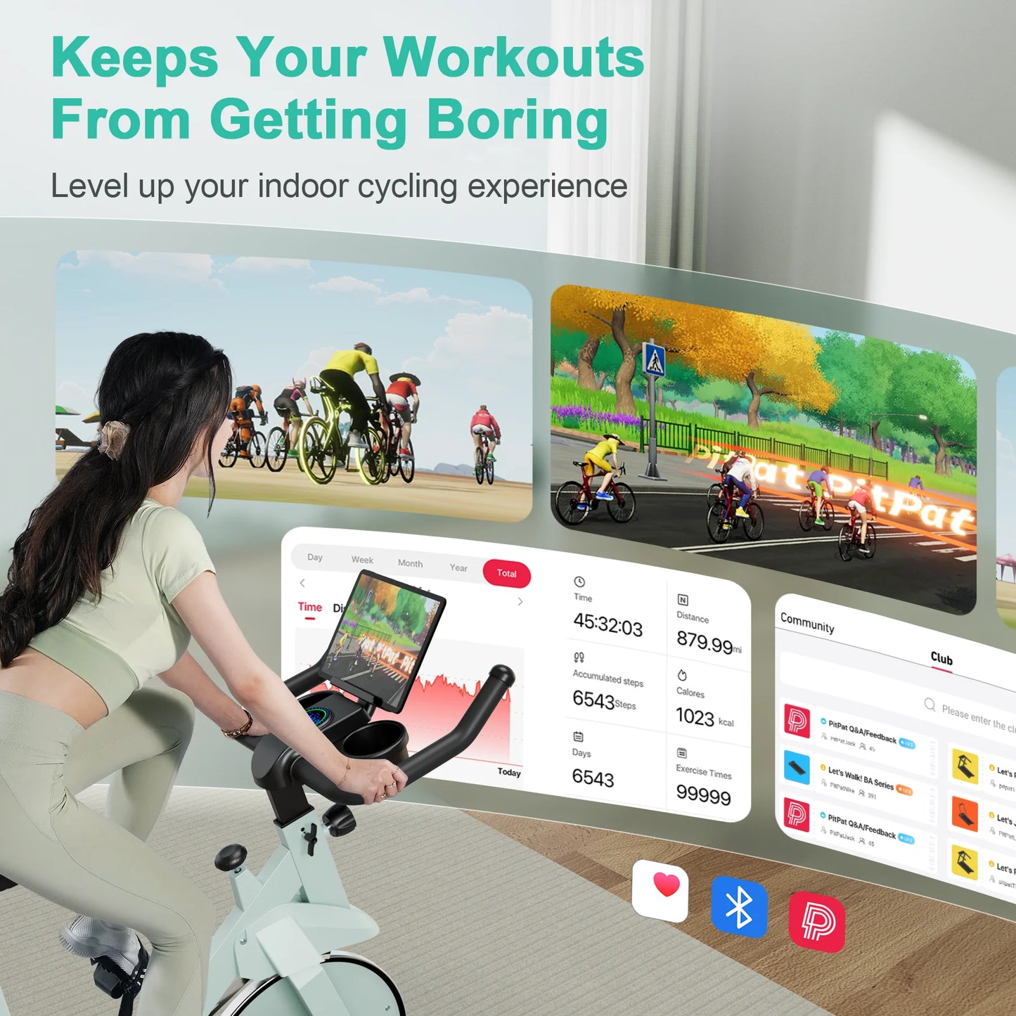 Superun Exercise Bike 32 Level Magnetic Resistance