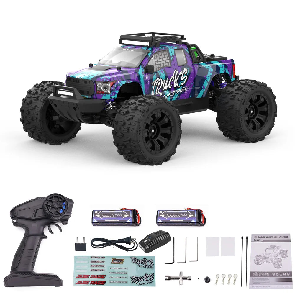 JIUSI RC Car Brushless 4WD MT14R PT14R High Speed Offroad