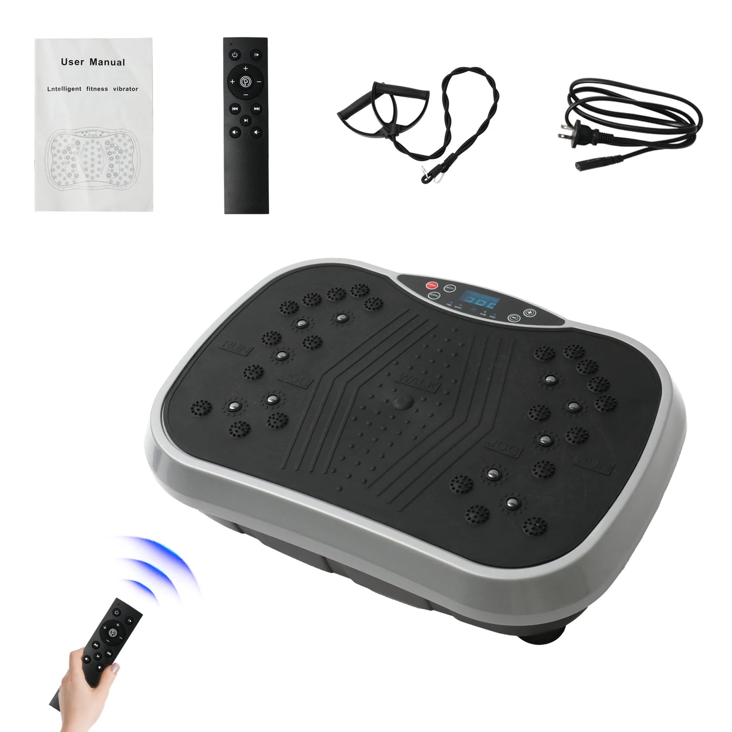 H Vibration Plate Exercise Machine Fat Burning Home Workout