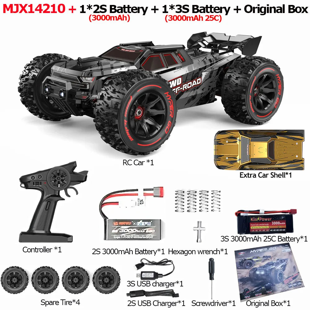 JIUSI RC Car Brushless 4WD Off-Road Monster Truck High Speed