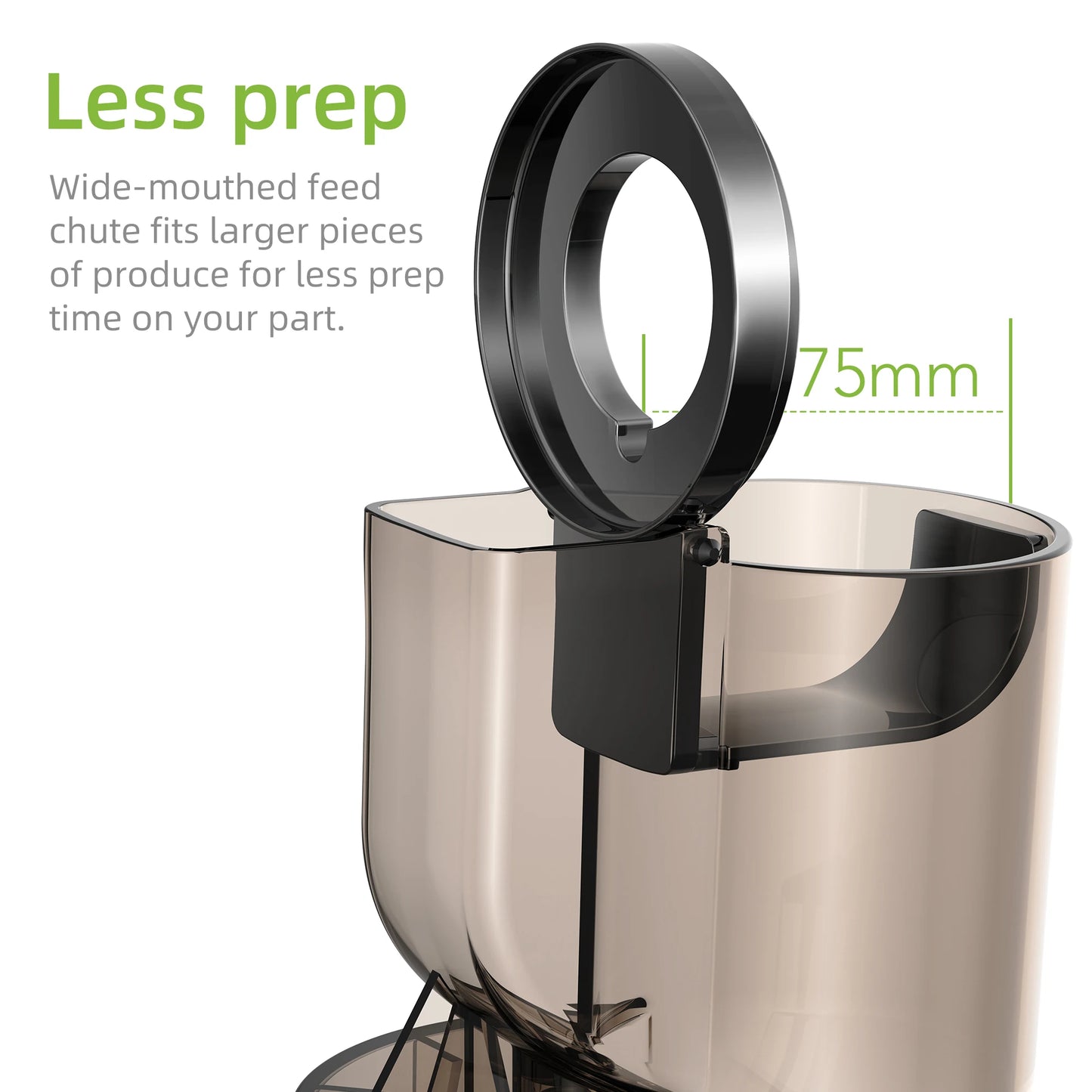 Biolomix Cold Press Juicer With Wide Feed Chute Quiet Operation