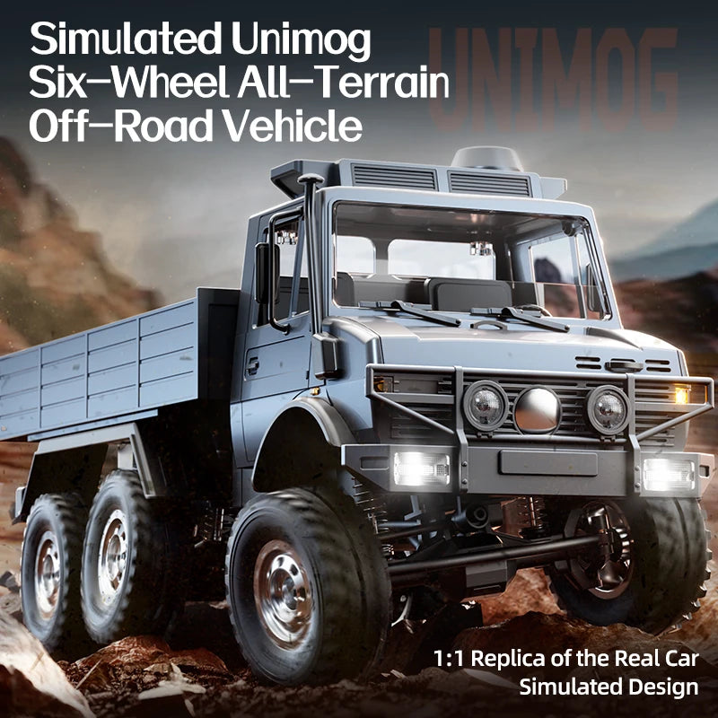 JIKEFUN RC Car 6WD Off-Road Transport Rescue Vehicle