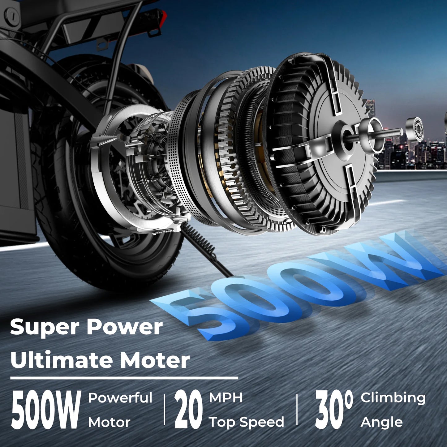 LELEKUAIC Folding Electric Bike Removable 48V Battery