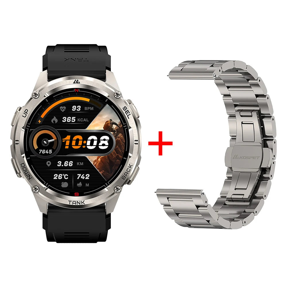 Smartwatch KOSPET Tank T3 Ultra 2 GPS Stainless Steel