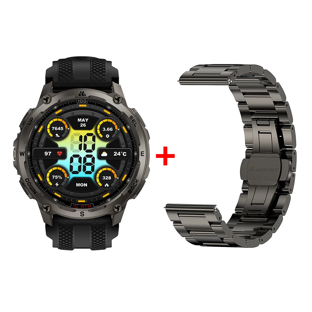 KOSPET Tank T4 Smartwatch GPS with Durable Build For Men