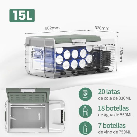 Alpicool Portable Car Refrigerator NL15 ABS And PP Durable