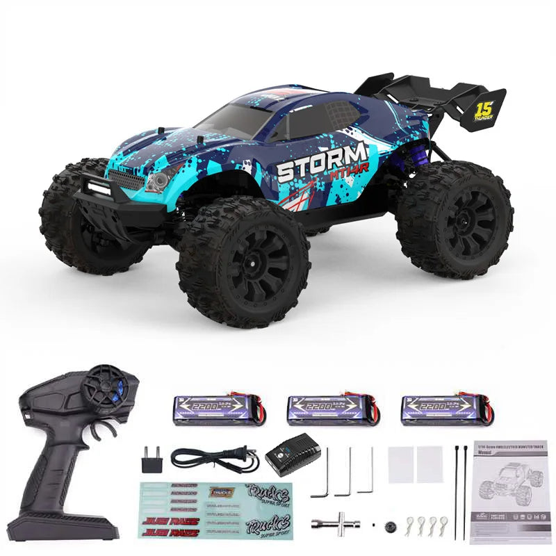 JIUSI RC Car Brushless 4WD MT14R PT14R High Speed Offroad