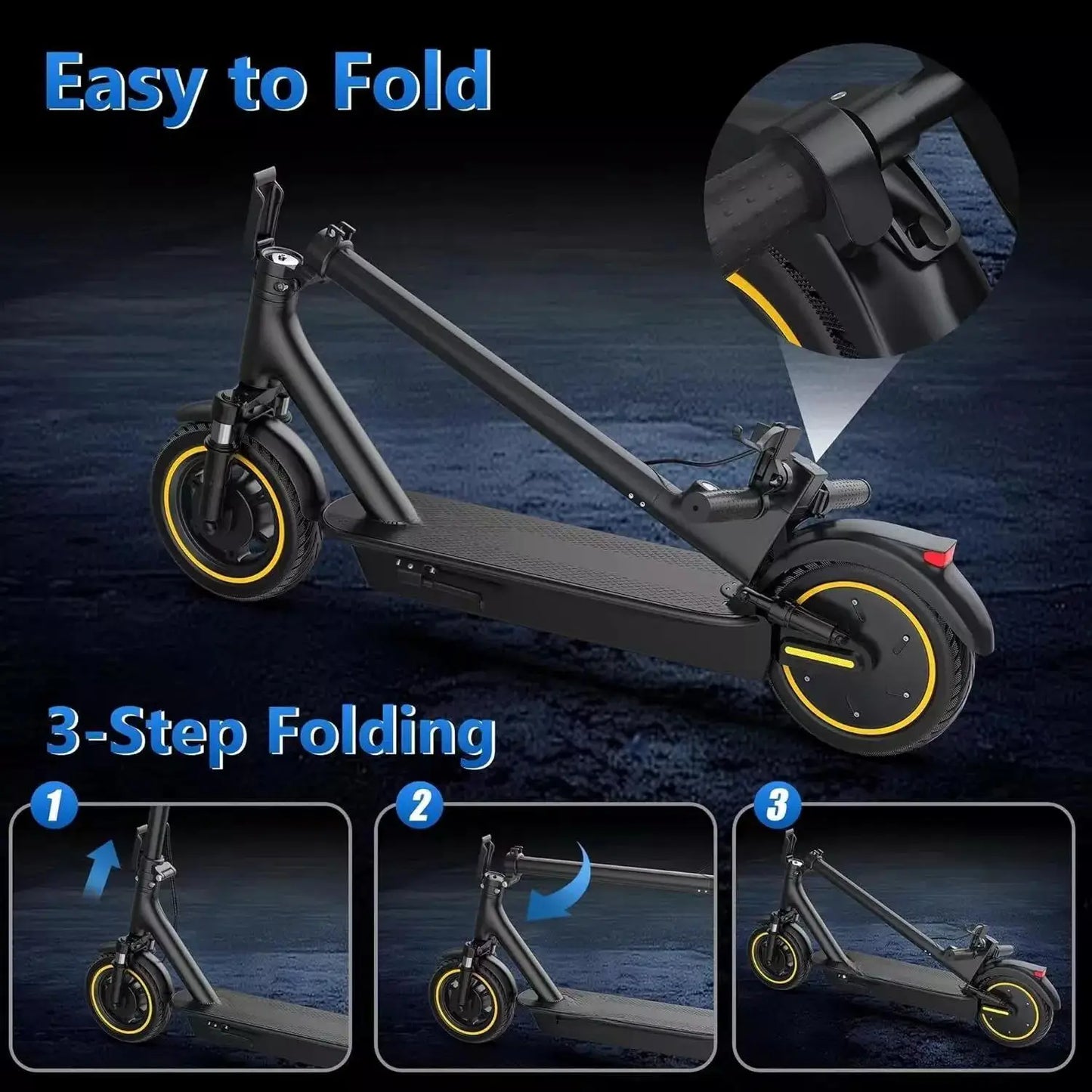 LADPED Electric Scooter Folding For Long Range