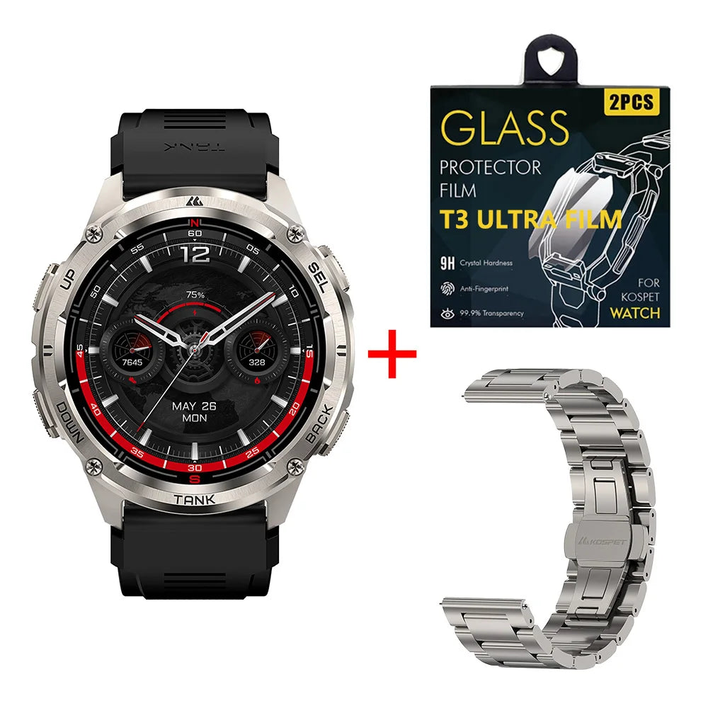 Smartwatch KOSPET Tank T3 Ultra 2 GPS Stainless Steel