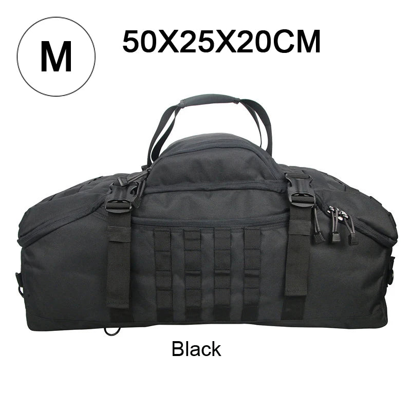 QCN Molle Polyester Travel Backpack Duffle Gym Bag