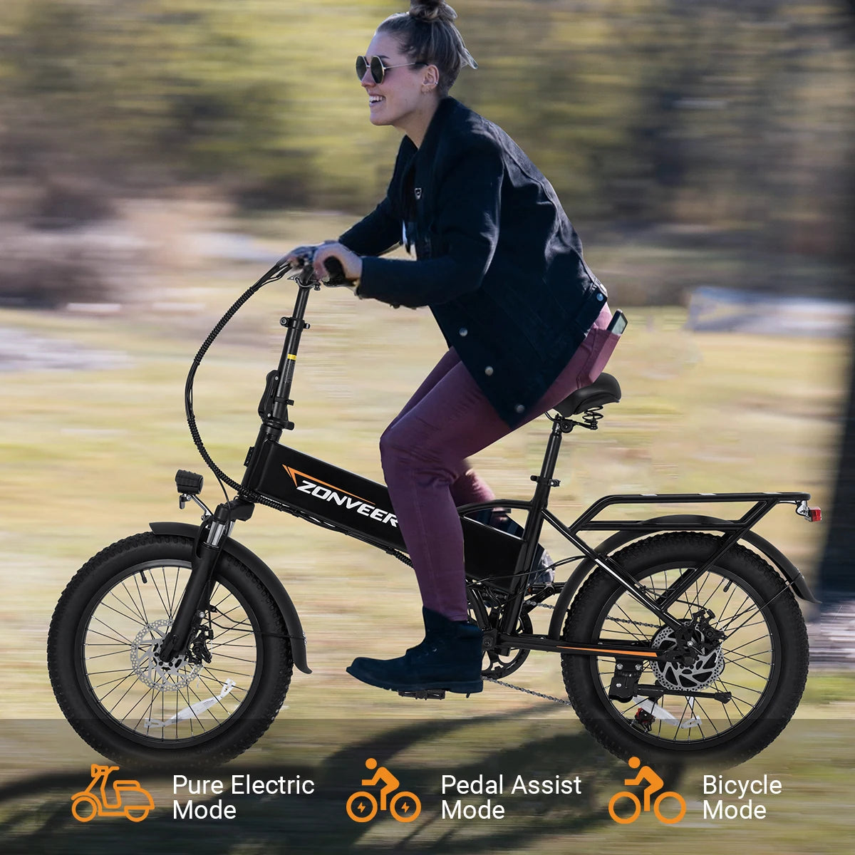 Dyu Electric Bicycle A20 Fat Tire 1200W Peak Motor