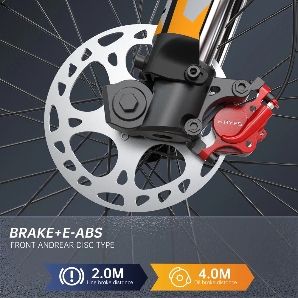 FVKING Electric Bike 2000W Peak Dual Battery Mountain