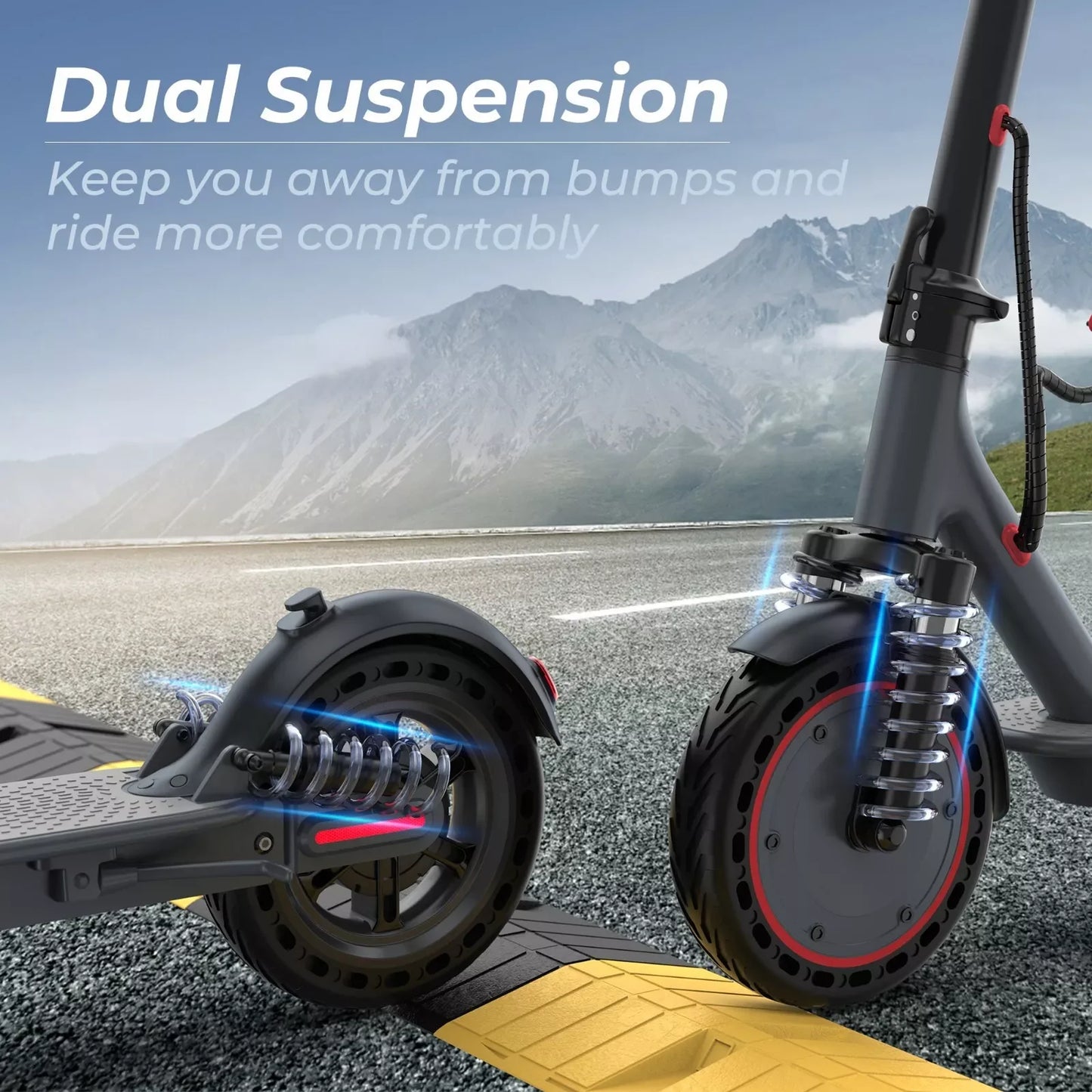 AOVOPRO Electric Scooter Foldable City Commuter Travel Companion