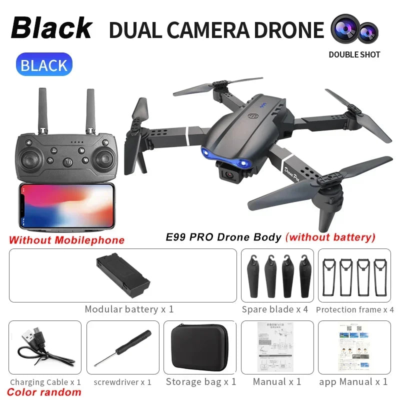 Drone Foldable 4K Dual Camera Quadcopter for Aerial Photography