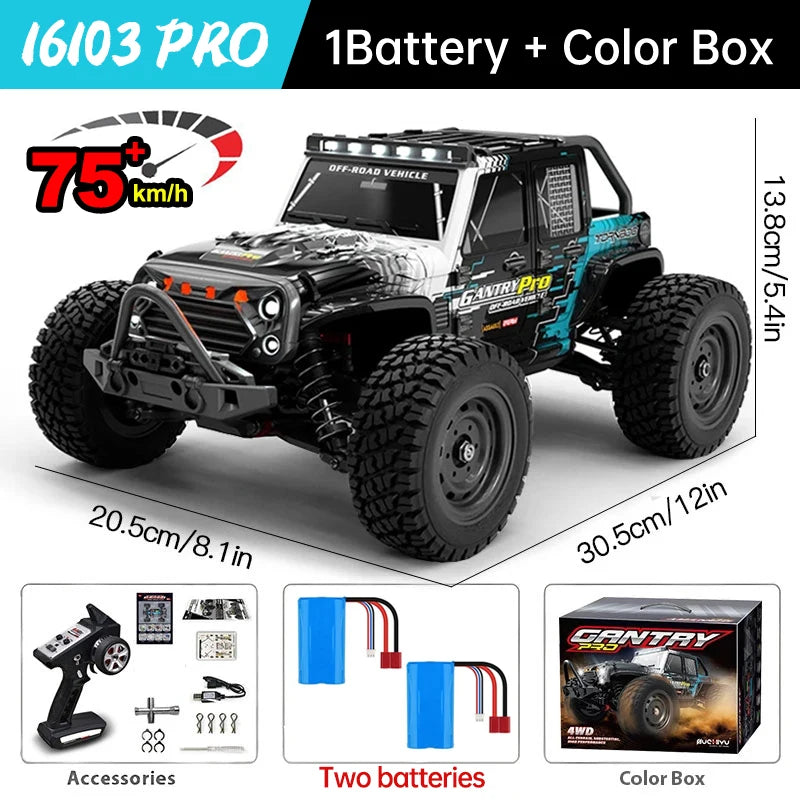 WLtoys RC Car 16101 Pro 1:16 4WD With LED Illumination