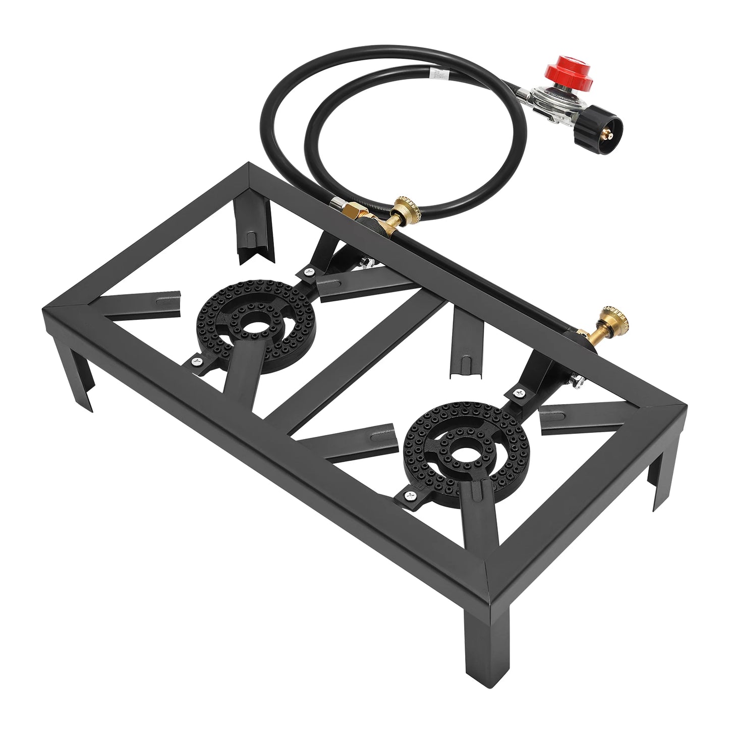 Double Burner Outdoor Gas Stove 8000W Regulator Included