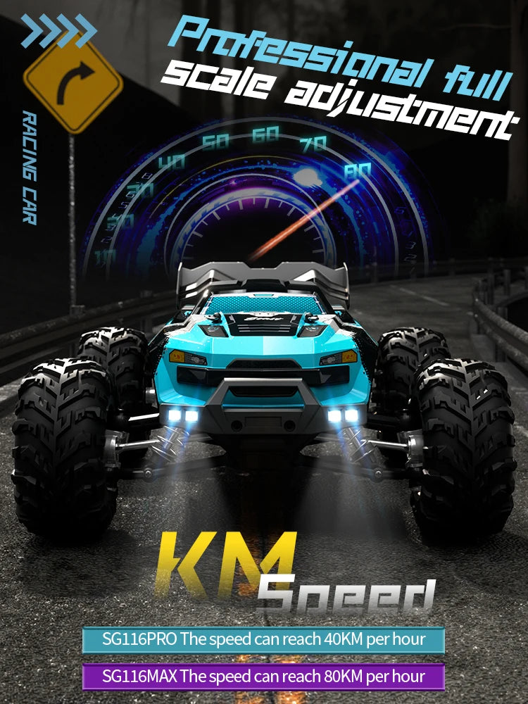 Teeggi RC Car 1:16 High Speed Drift 4WD Brushless Offroad