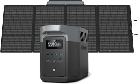 XMSJ Delta 2 Max 2048Wh LFP Portable Solar Generator