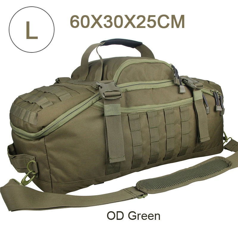 QCN Molle Polyester Travel Backpack Duffle Gym Bag