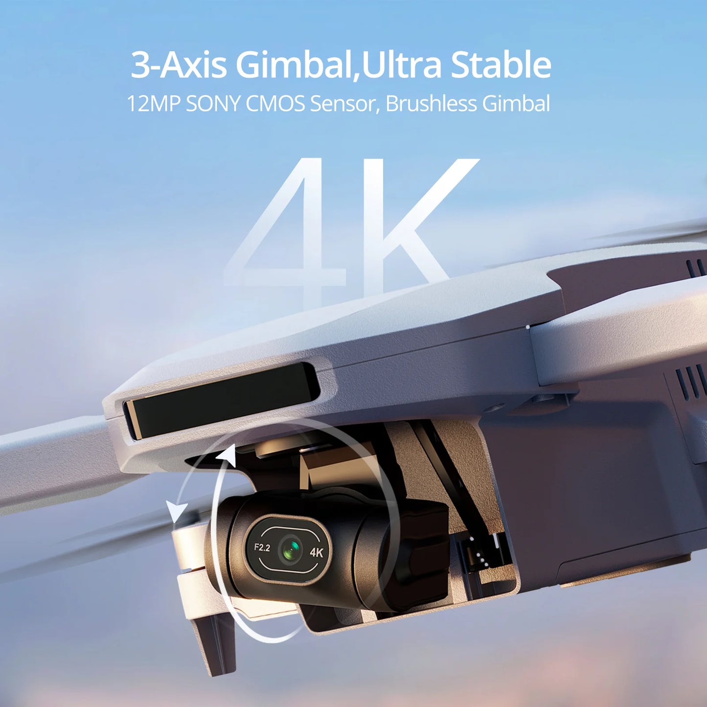 Potensic Drone 4K GPS With 3Axis Gimbal And Visual Tracking