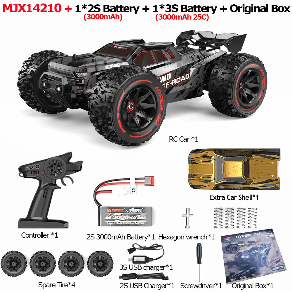 RC Car Brushless 4WD Off-Road Racing With 2.4G Remote