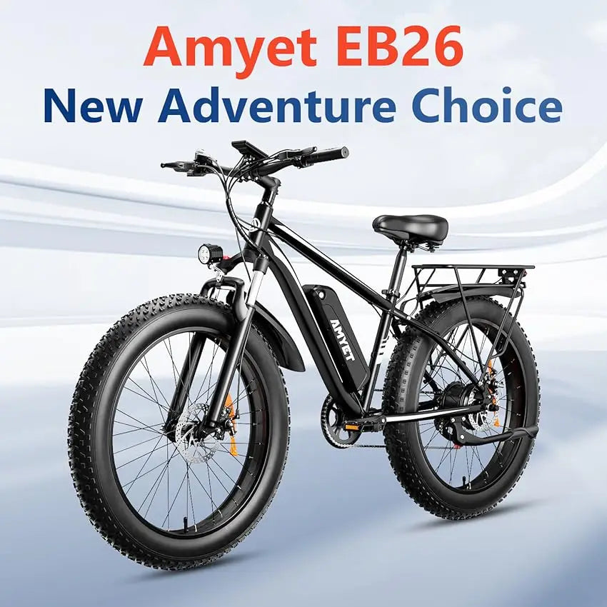 AMYET EB26 Electric Mountain Bike Fat Tire Dual Shock