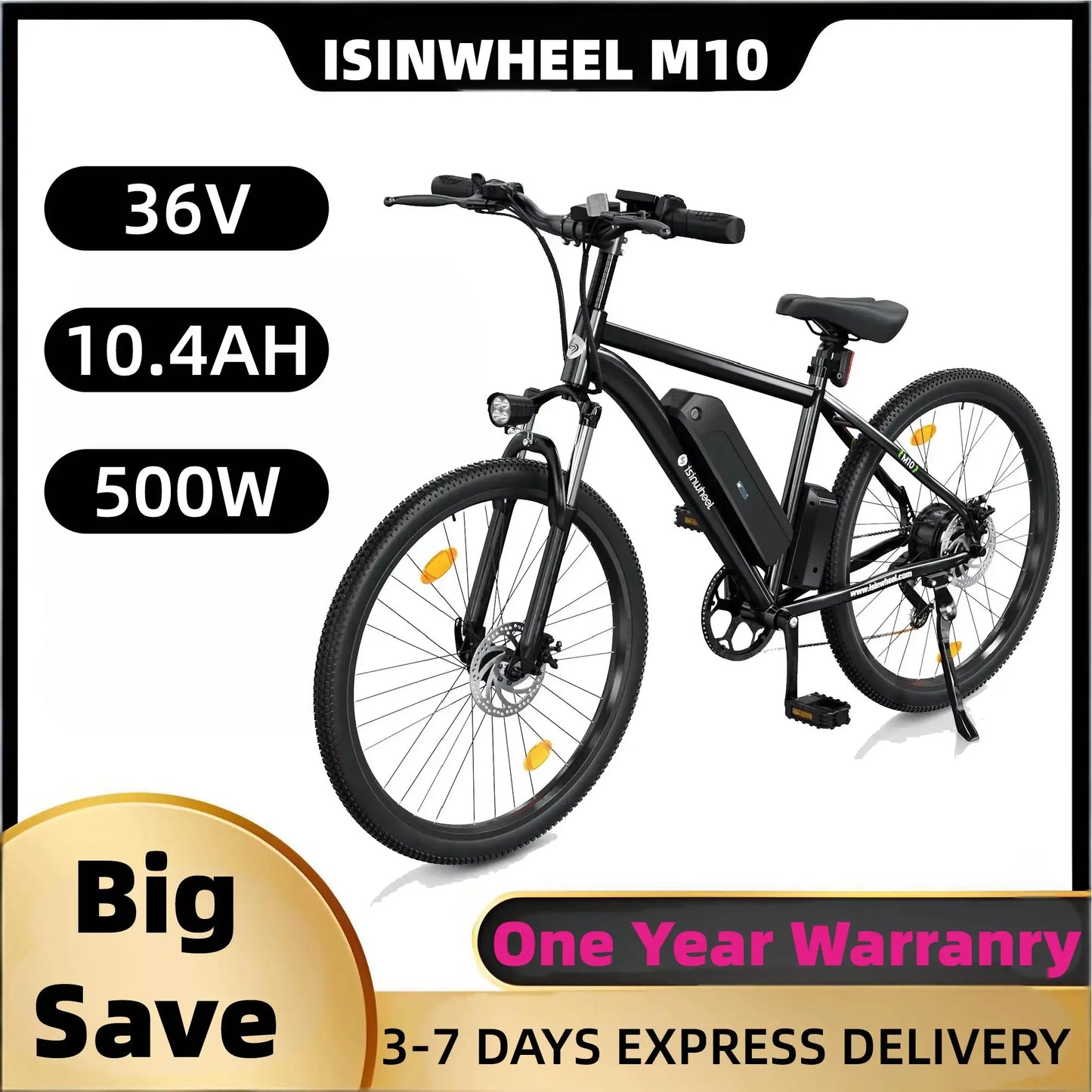 Isinwheel M10 Aluminum Alloy Electric Mountain Bike
