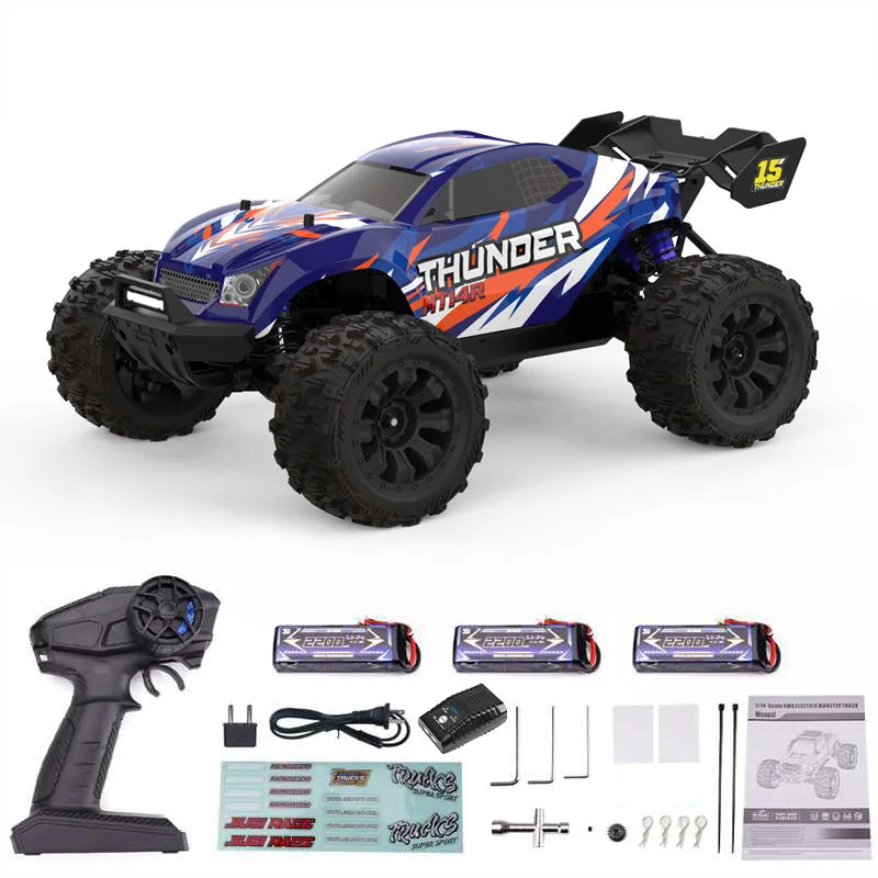 JIUSI RC Car Brushless 4WD MT14R PT14R High Speed Offroad